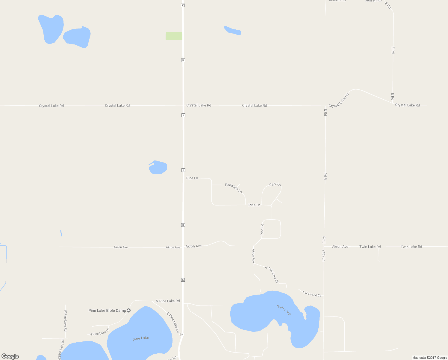 map of restaurants, bars, coffee shops, grocery stores, and more near E1622 Park View Way in Waupaca