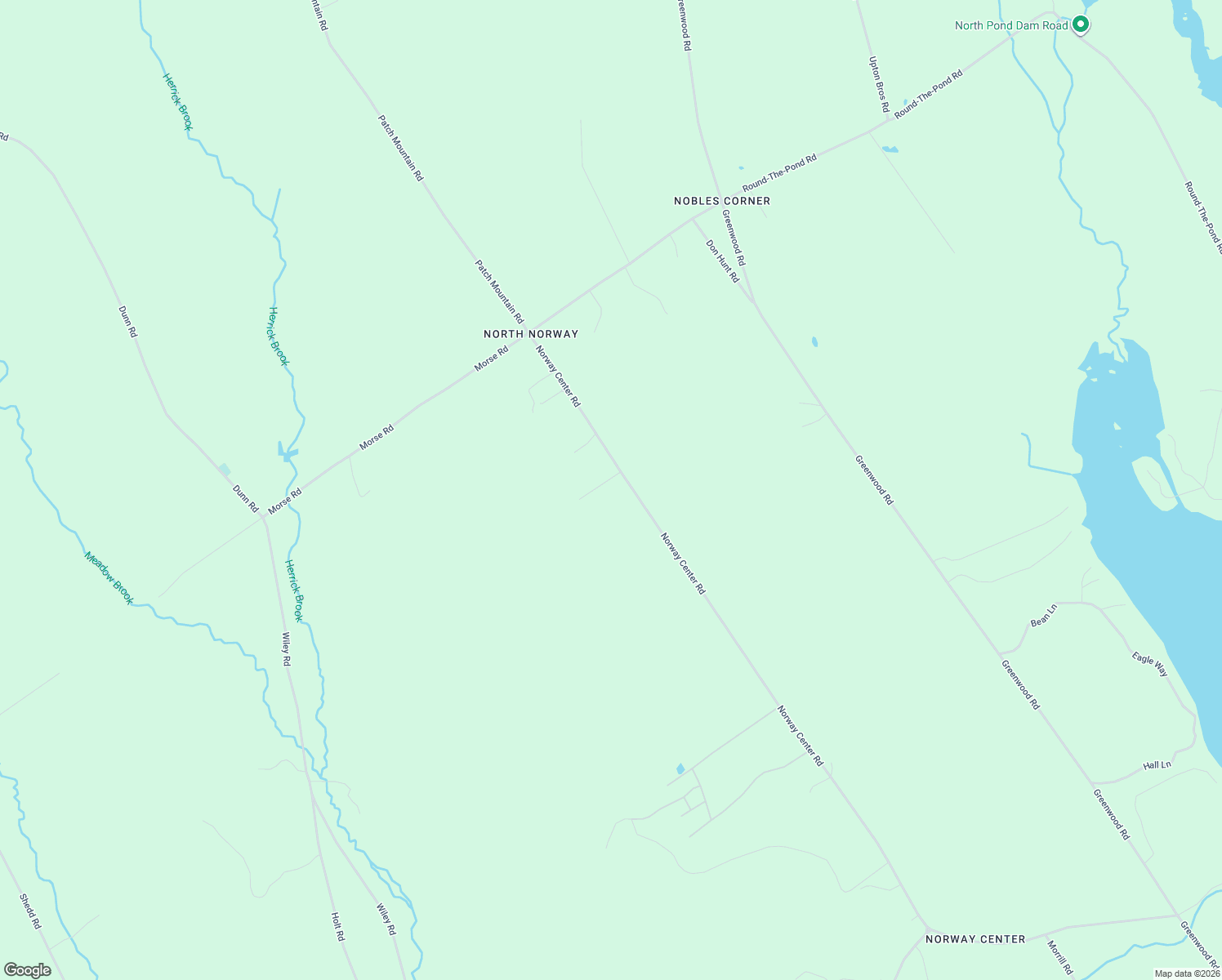 map of restaurants, bars, coffee shops, grocery stores, and more near 442 Norway Center Road in Norway