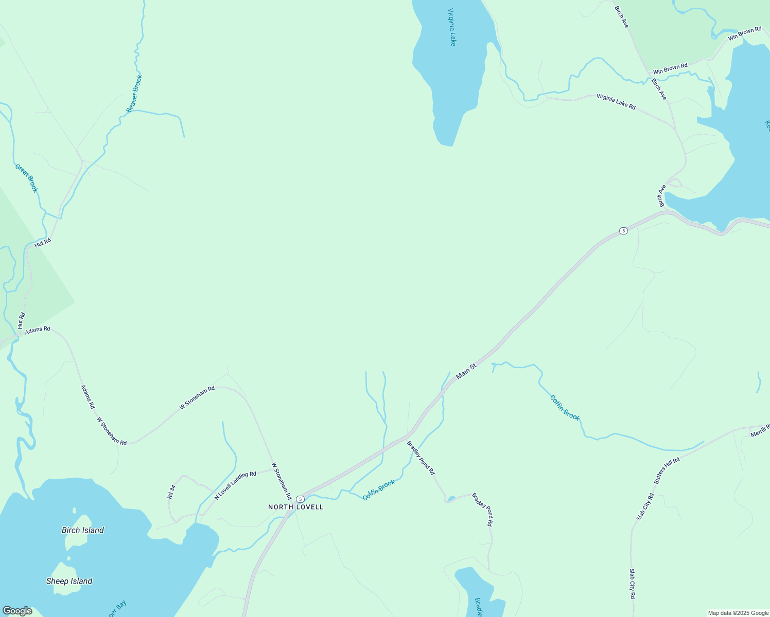 map of restaurants, bars, coffee shops, grocery stores, and more near 116 Amos Mc Keen Road in Lovell