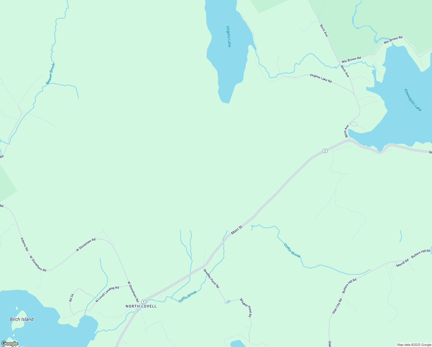 map of restaurants, bars, coffee shops, grocery stores, and more near 116 Amos Mc Keen Road in Lovell