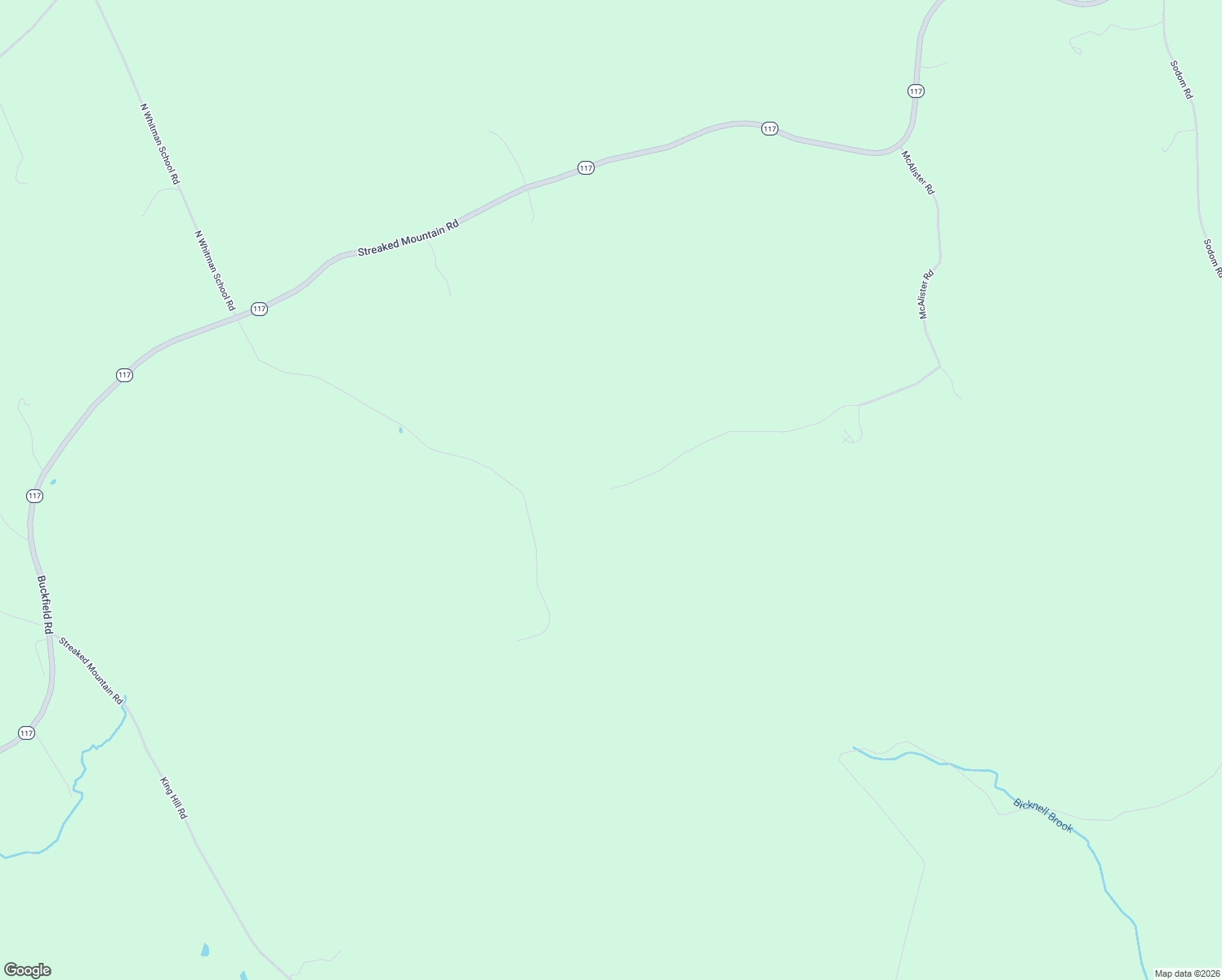 map of restaurants, bars, coffee shops, grocery stores, and more near 298 McAlister Road in Buckfield