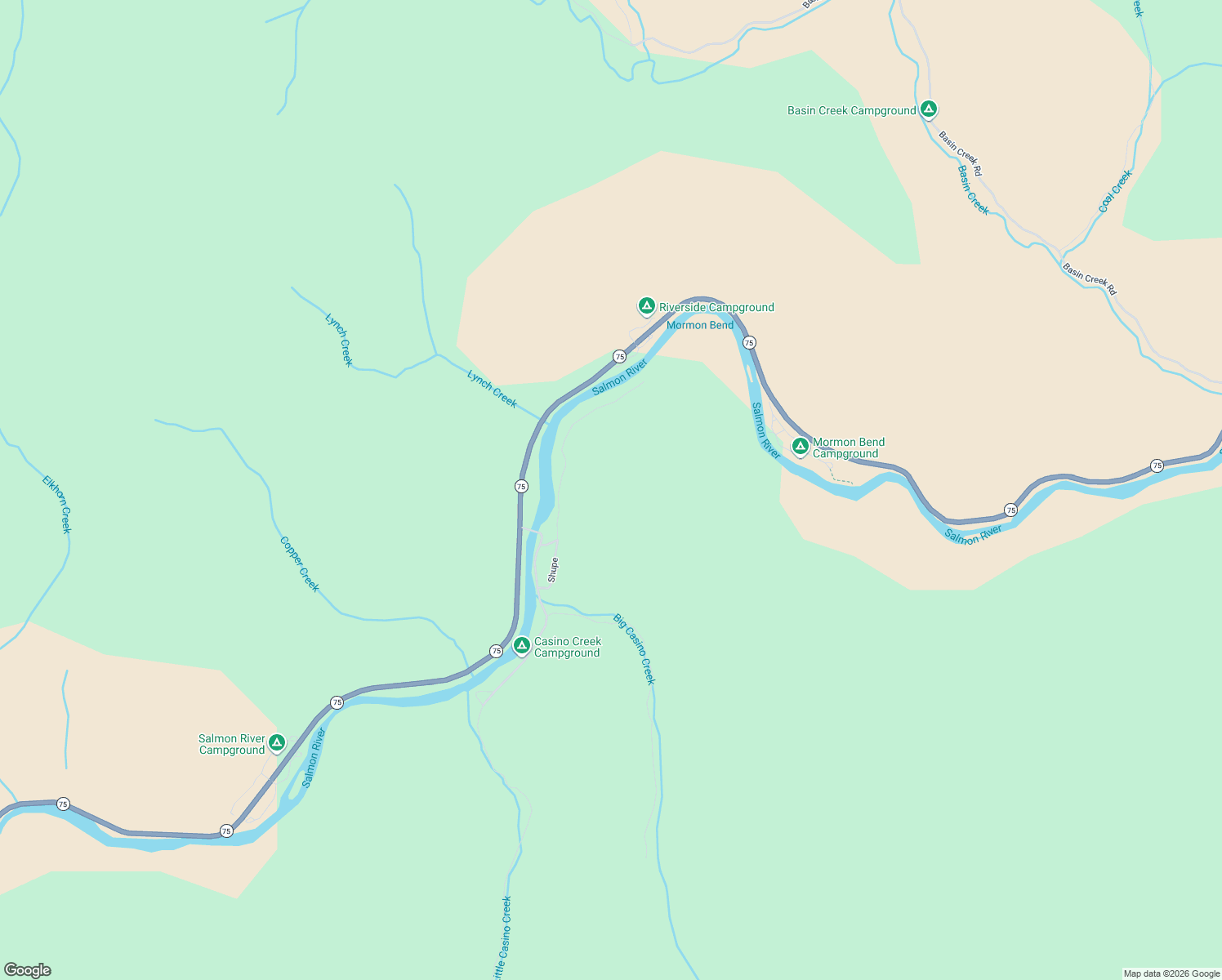 map of restaurants, bars, coffee shops, grocery stores, and more near Shupe in Stanley