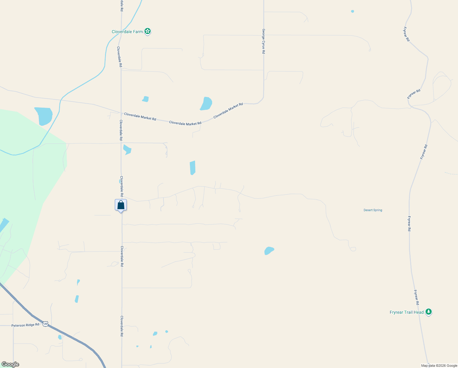 map of restaurants, bars, coffee shops, grocery stores, and more near 17500 Forked Horn Road in Sisters