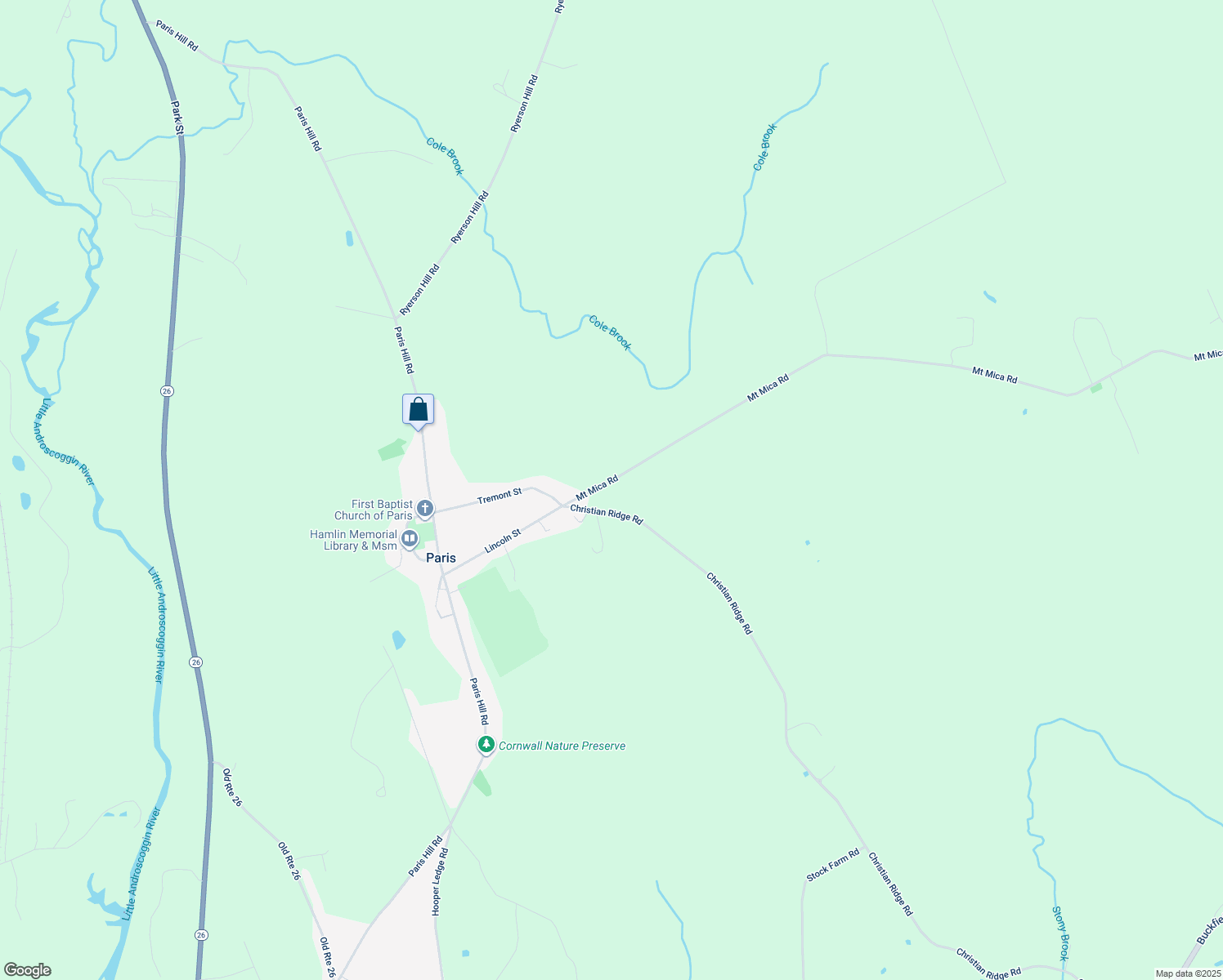 map of restaurants, bars, coffee shops, grocery stores, and more near 27 Mount Mica Road in Paris