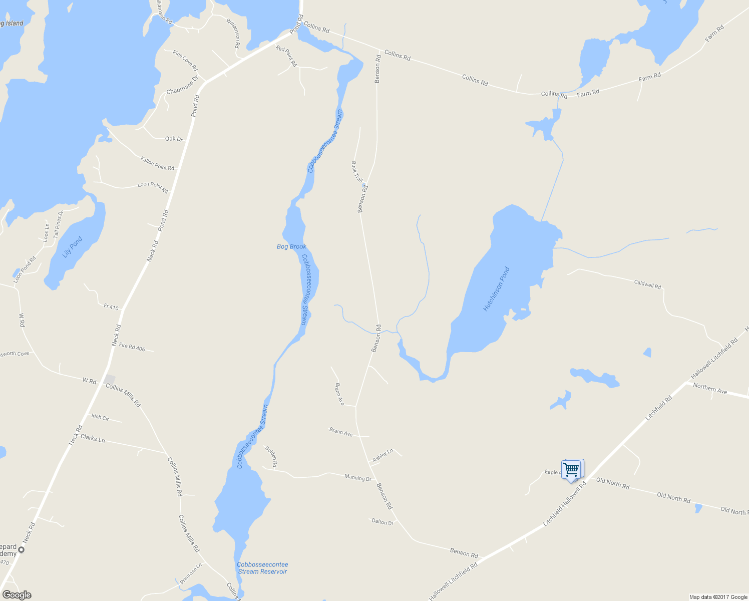 map of restaurants, bars, coffee shops, grocery stores, and more near 227 Benson Road in Manchester