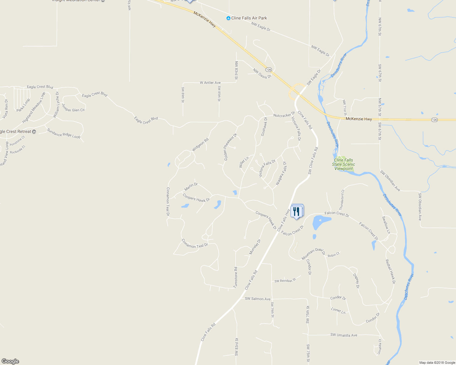 map of restaurants, bars, coffee shops, grocery stores, and more near 1053 Golden Pheasant Dr in Redmond