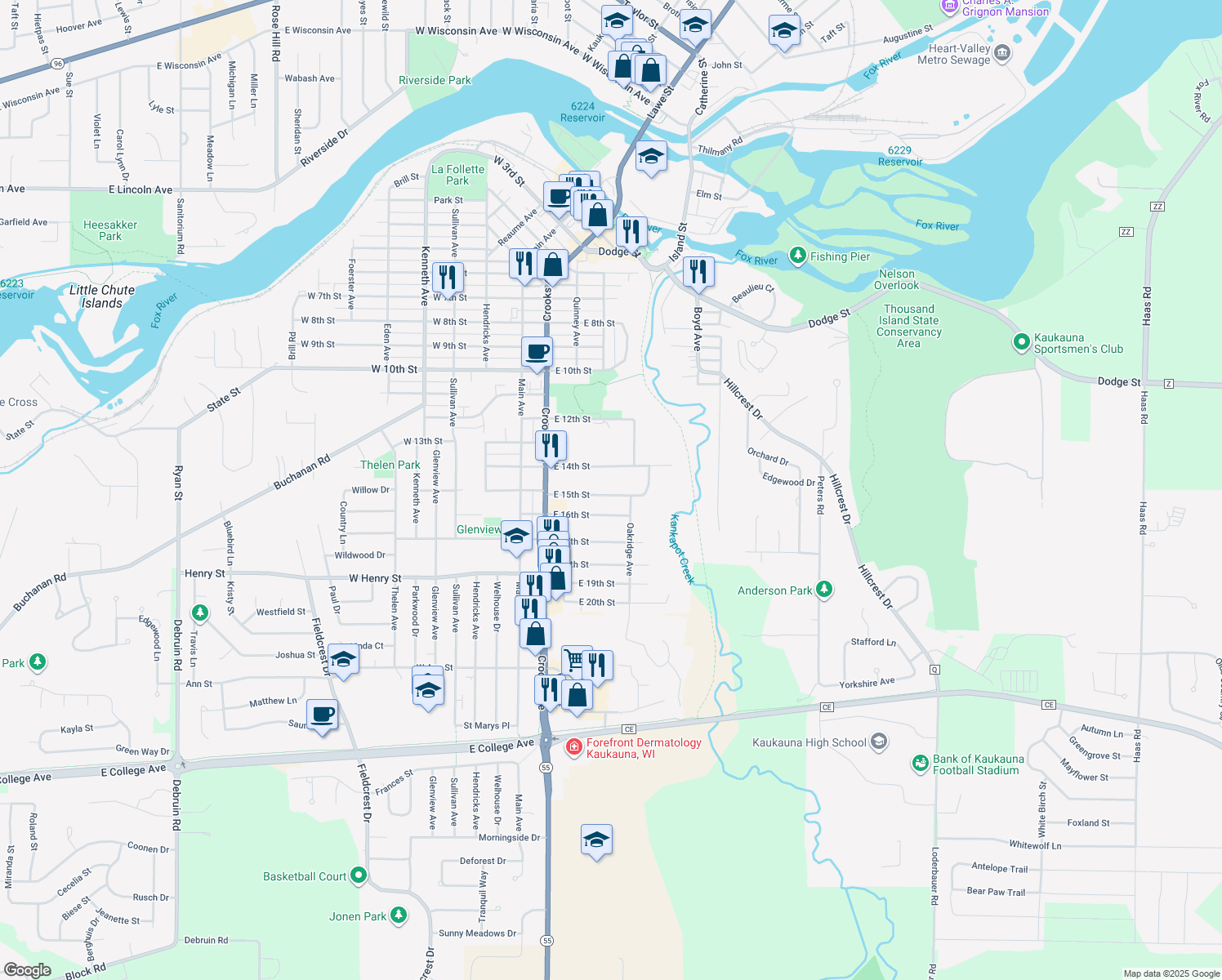 400 East 15th Street, Kaukauna WI Walk Score