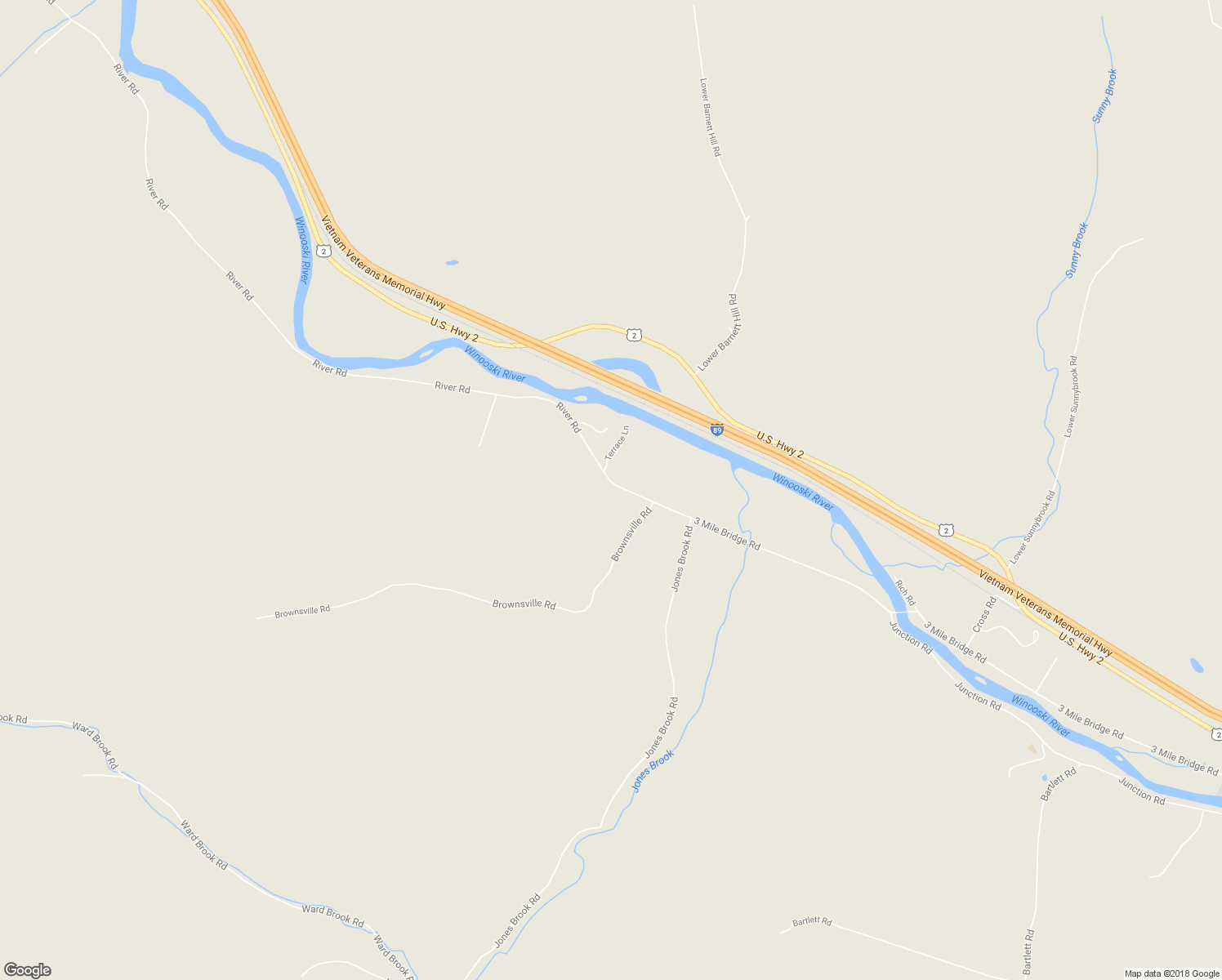 map of restaurants, bars, coffee shops, grocery stores, and more near 2536 River Road in Montpelier