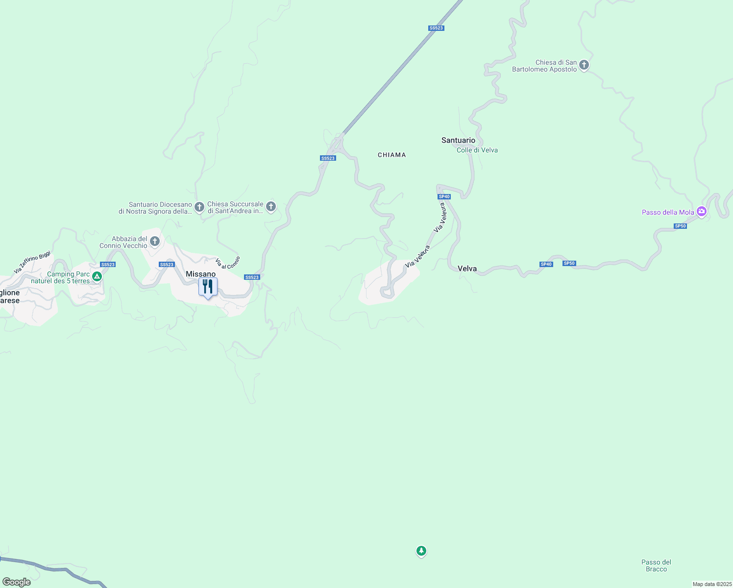 map of restaurants, bars, coffee shops, grocery stores, and more near 12 Via alla Chiesa in Velva