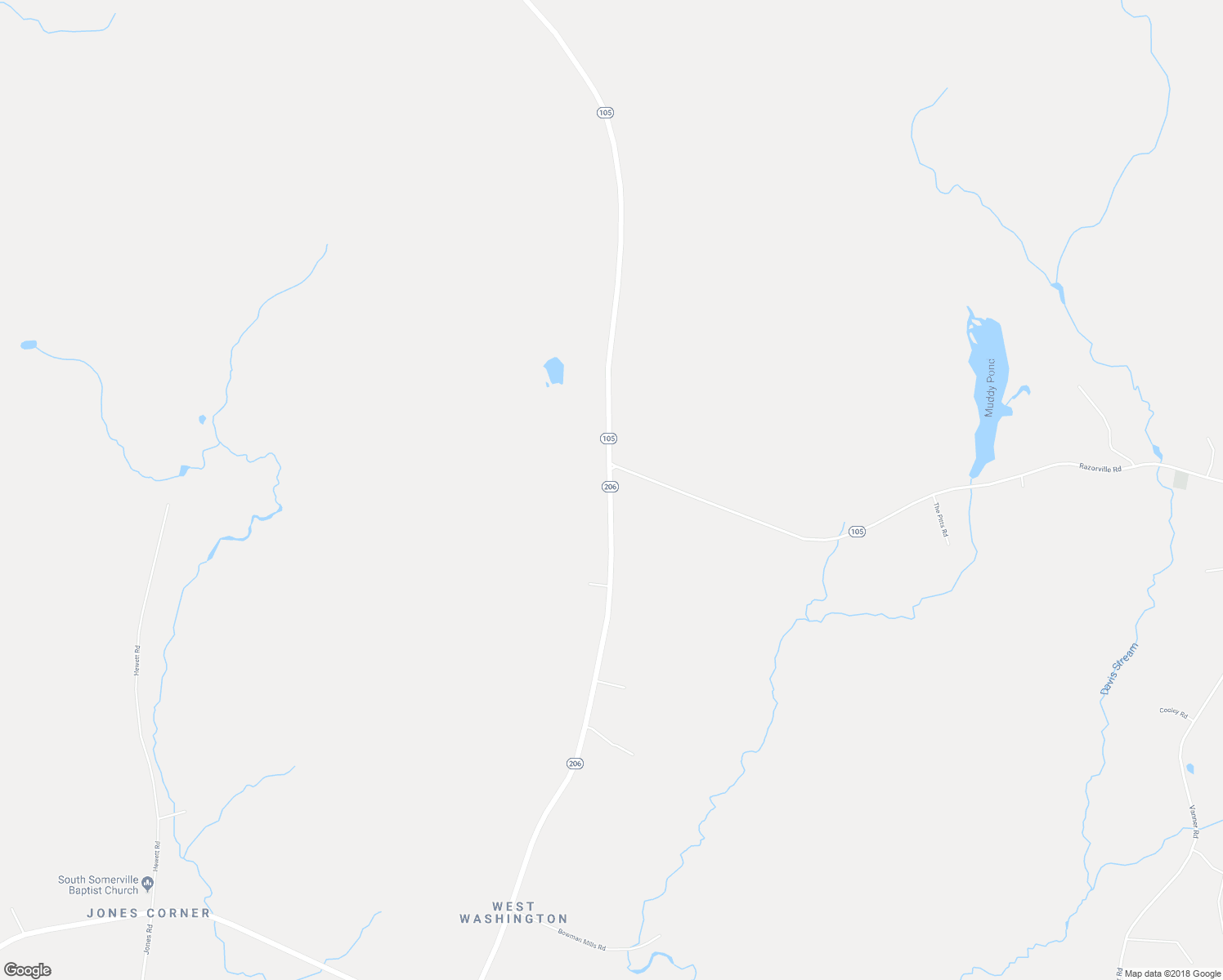 map of restaurants, bars, coffee shops, grocery stores, and more near 91 West Washington Road in Washington