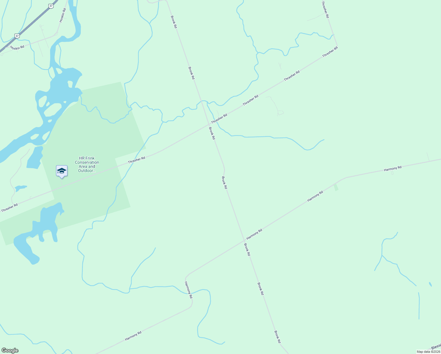 map of restaurants, bars, coffee shops, grocery stores, and more near Bronk Rd in Belleville