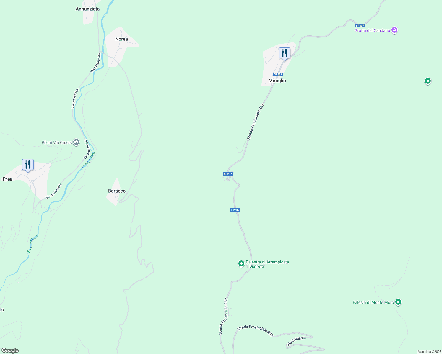 map of restaurants, bars, coffee shops, grocery stores, and more near 51 Via Maudagna in Provincia di Cuneo