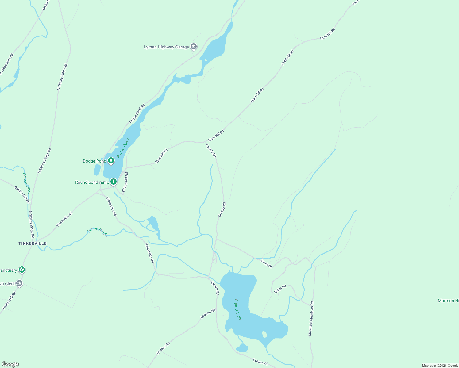 map of restaurants, bars, coffee shops, grocery stores, and more near 48 Langway Road in Lyman