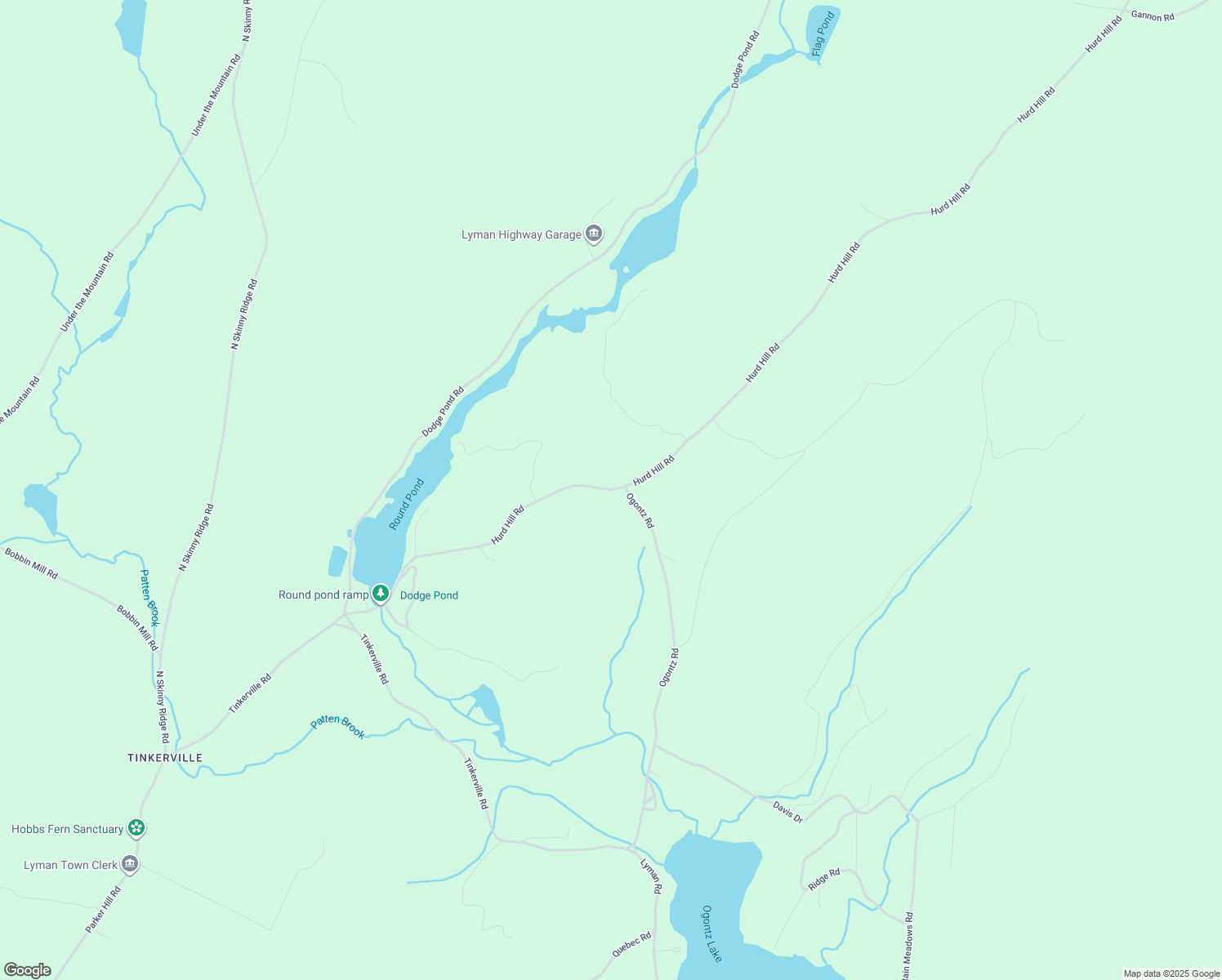 map of restaurants, bars, coffee shops, grocery stores, and more near 200 Hurd Hill Road in Lyman