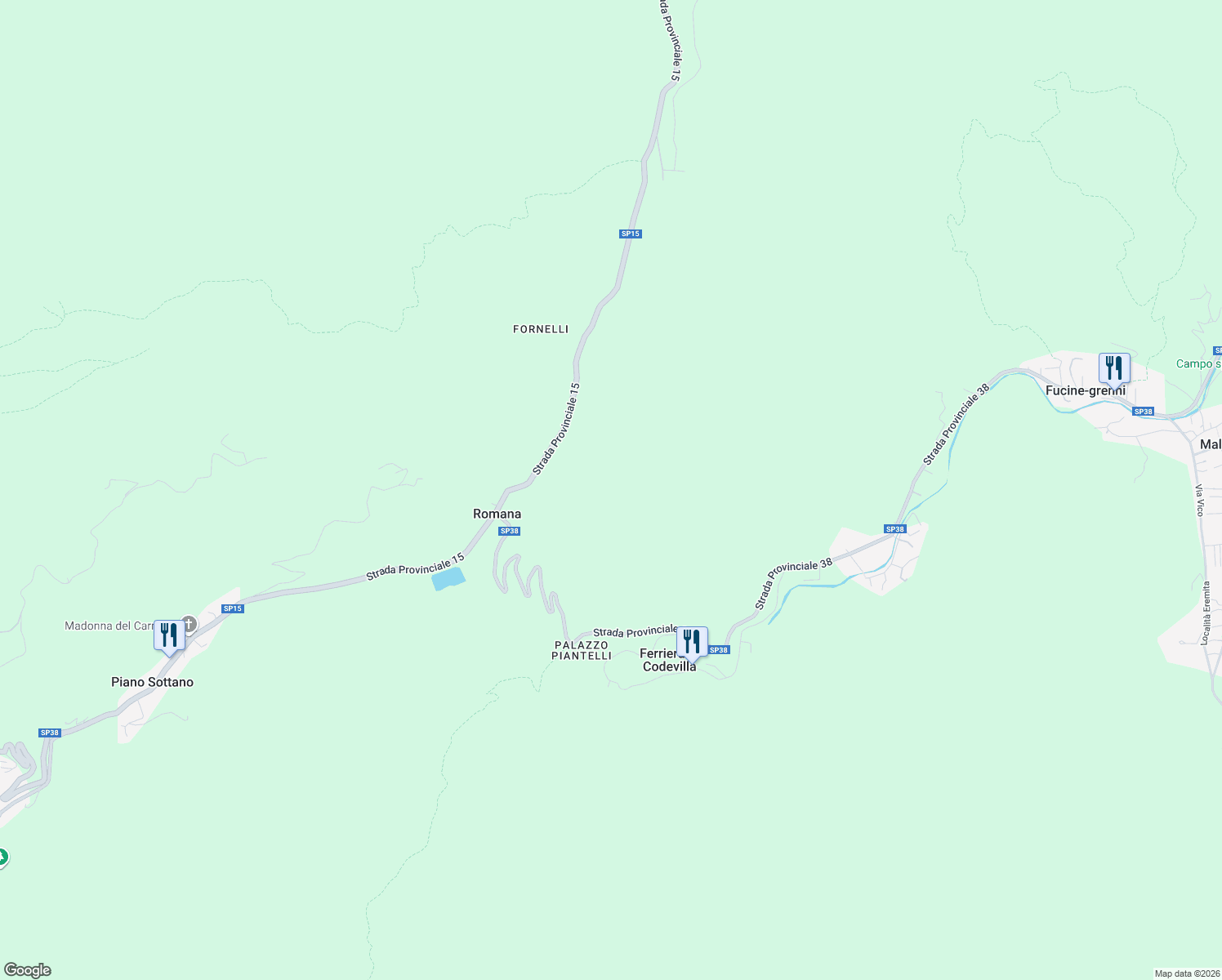 map of restaurants, bars, coffee shops, grocery stores, and more near in Province of Savona