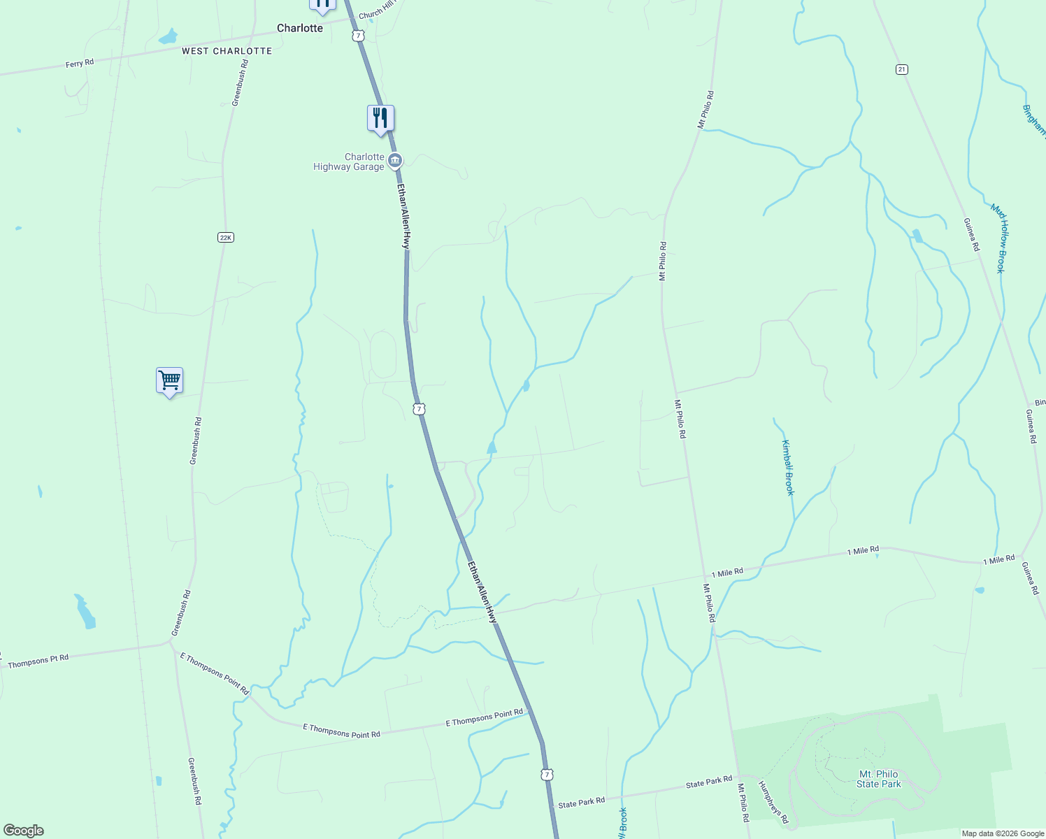 map of restaurants, bars, coffee shops, grocery stores, and more near 283 Higbee Road in Charlotte