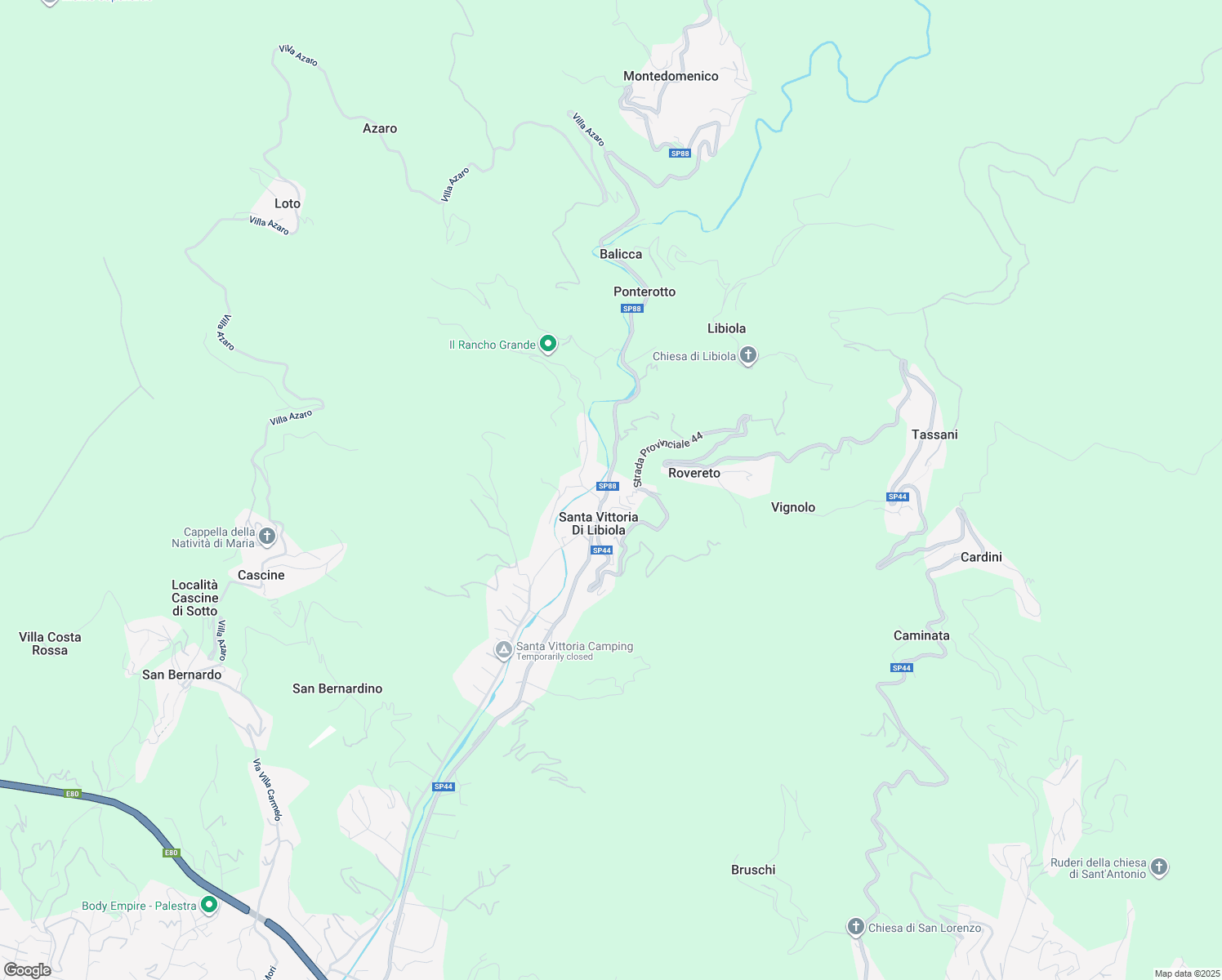 map of restaurants, bars, coffee shops, grocery stores, and more near 23 Piazza Chiesa Santa Vittoria in Sestri Levante