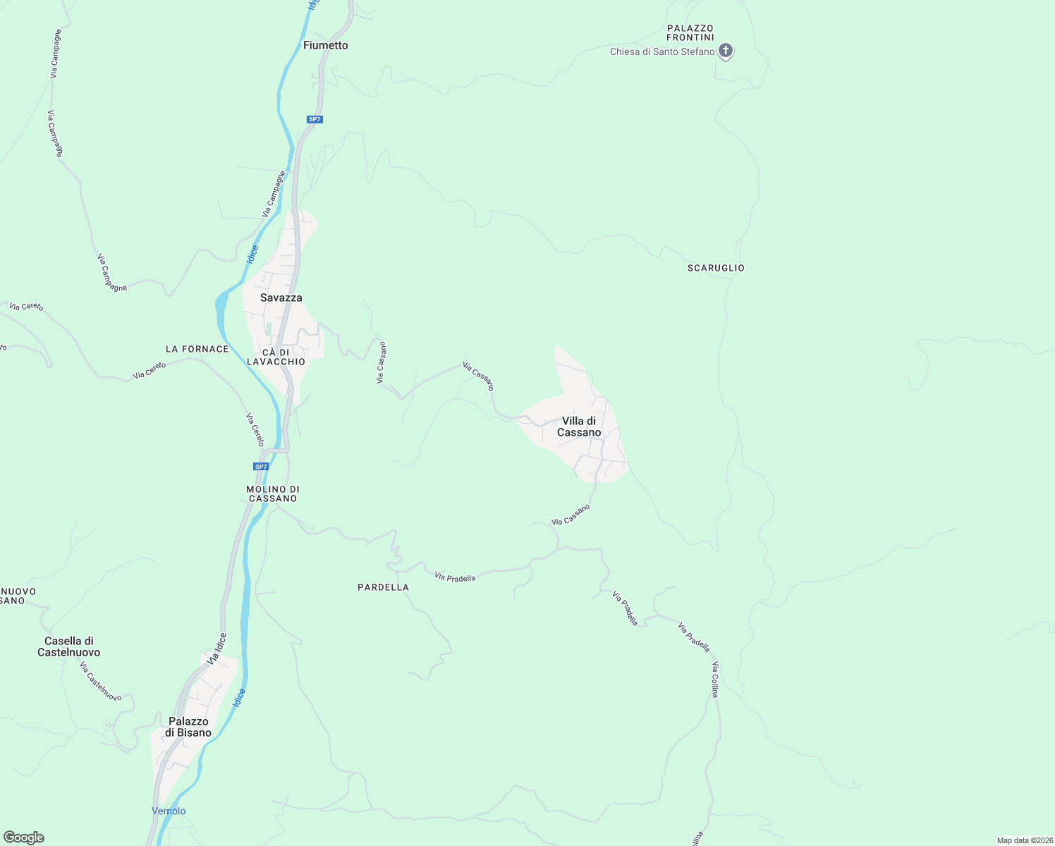 map of restaurants, bars, coffee shops, grocery stores, and more near 19 Via Cassano in Monterenzio