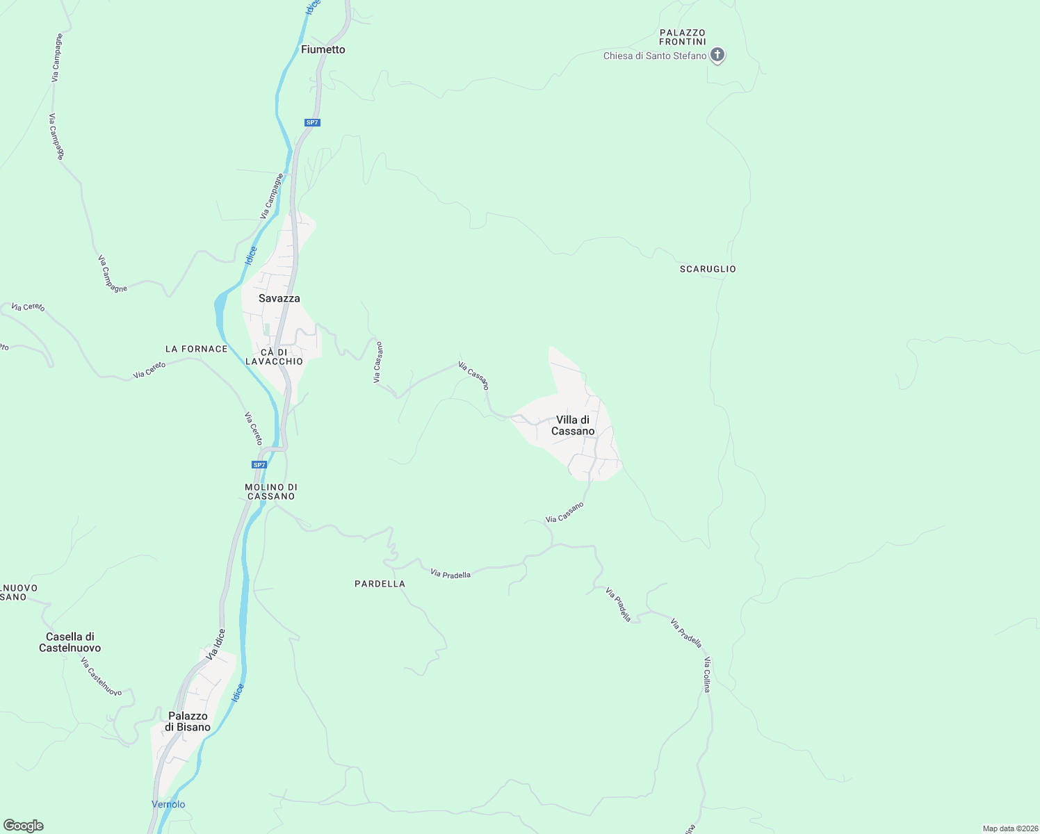 map of restaurants, bars, coffee shops, grocery stores, and more near 19 Via Cassano in Monterenzio