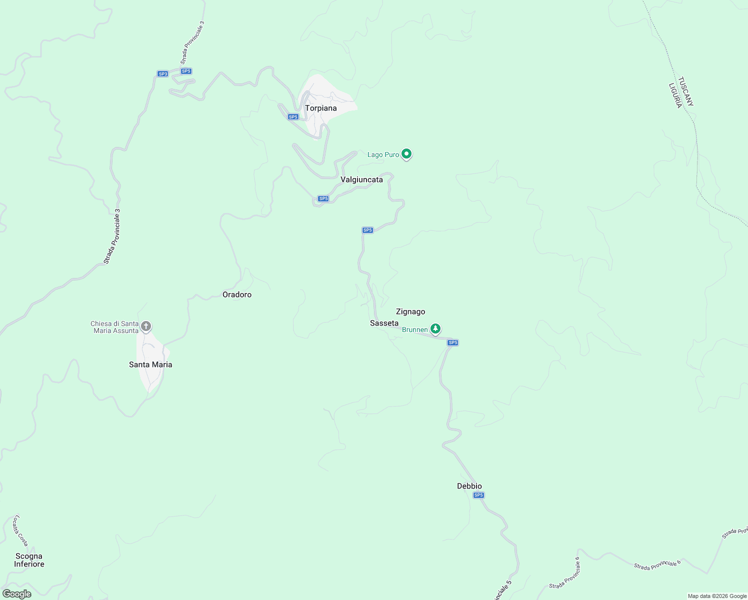 map of restaurants, bars, coffee shops, grocery stores, and more near 12 Via Brigate Garibaldi in Province of La Spezia