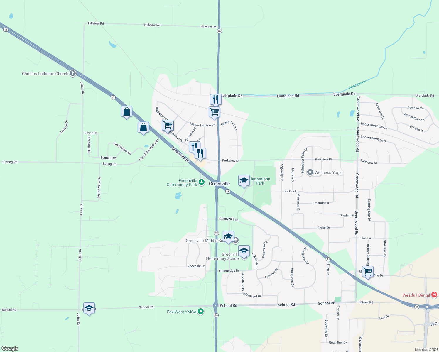 1678 Municipal Drive, Greenville WI Walk Score