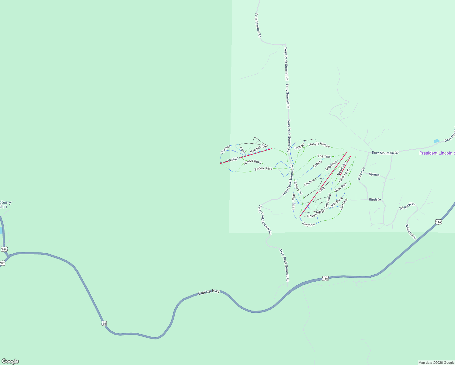 map of restaurants, bars, coffee shops, grocery stores, and more near 11100-11199 Rasberry Heights Lane in Lead