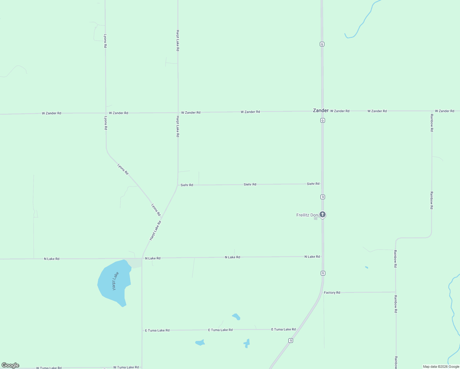 map of restaurants, bars, coffee shops, grocery stores, and more near 5004 Siehr Road in Mishicot
