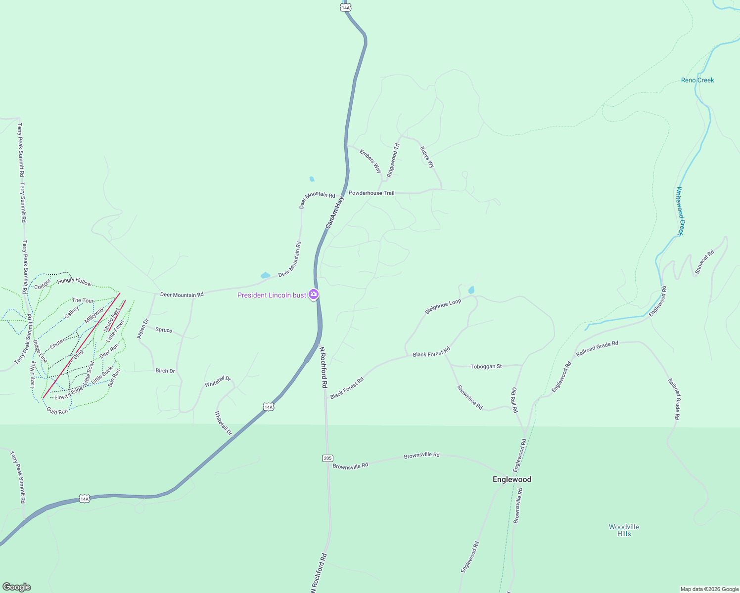 map of restaurants, bars, coffee shops, grocery stores, and more near in Englewood