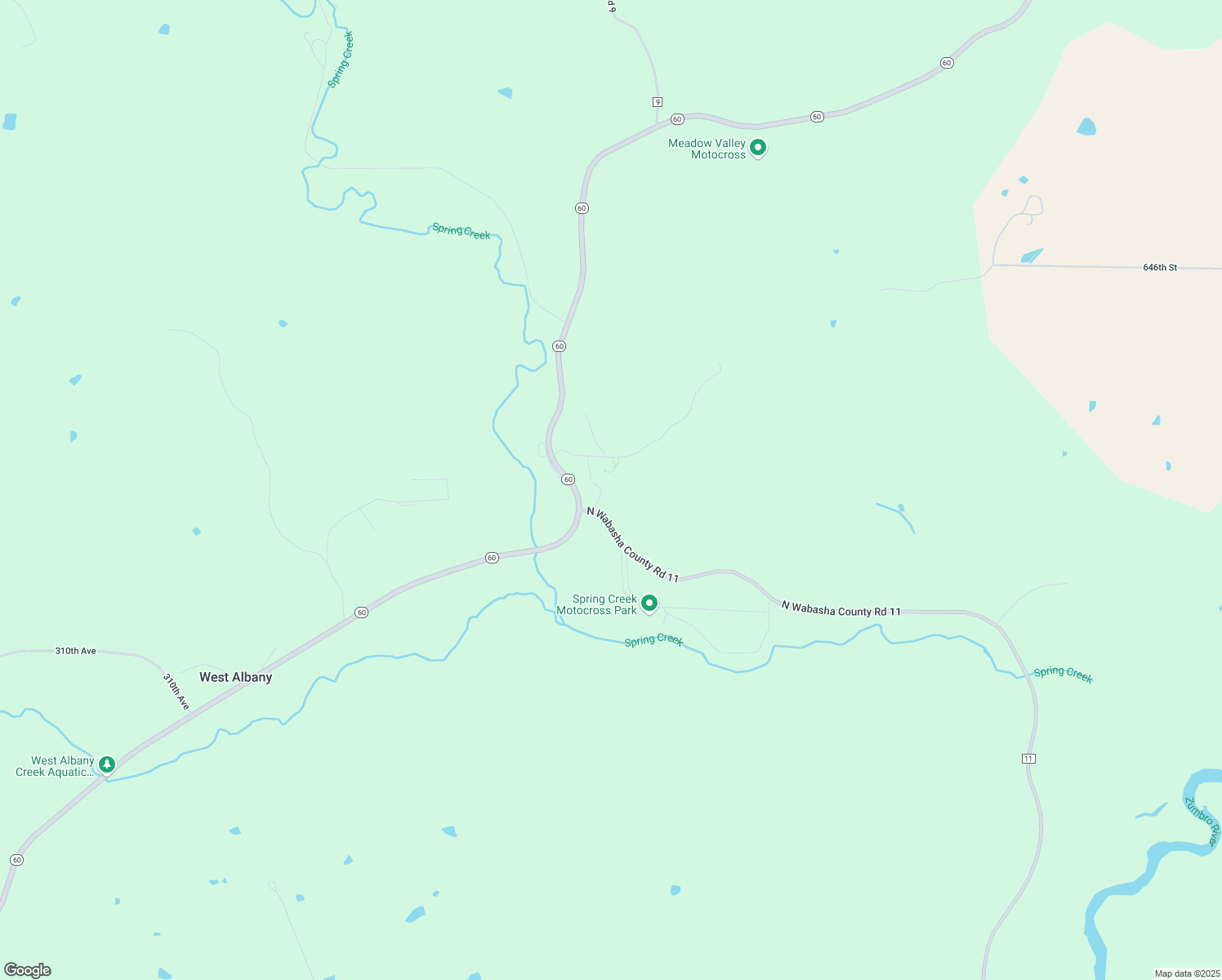 map of restaurants, bars, coffee shops, grocery stores, and more near 29865 640th Street in Millville