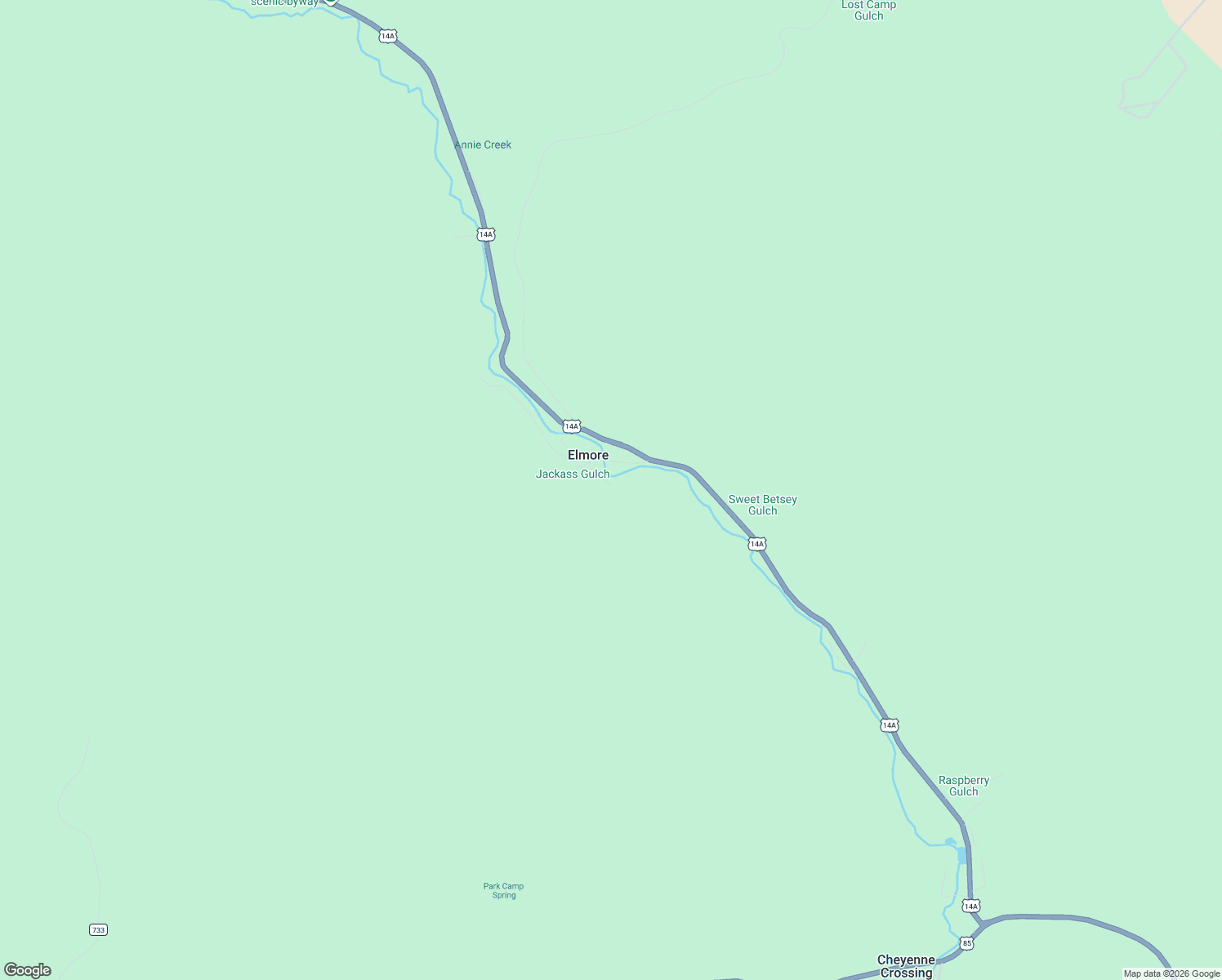map of restaurants, bars, coffee shops, grocery stores, and more near Cold Canyon Lane in Lead