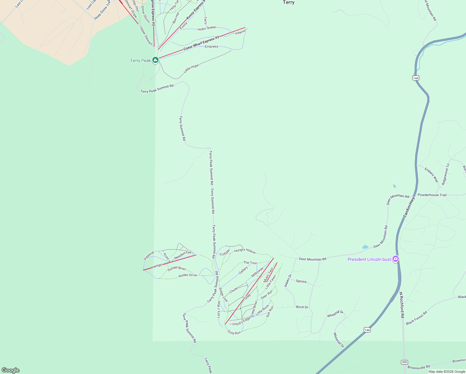 map of restaurants, bars, coffee shops, grocery stores, and more near in Terry