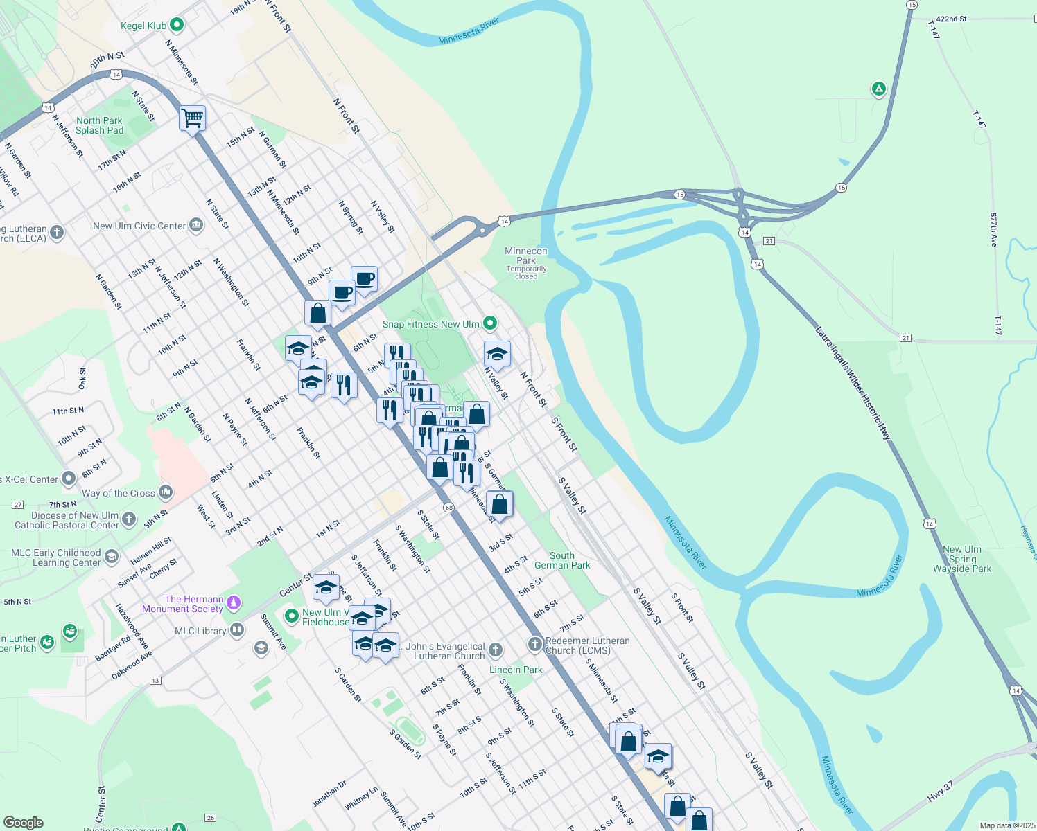 98 North Valley Street, New Ulm MN Walk Score