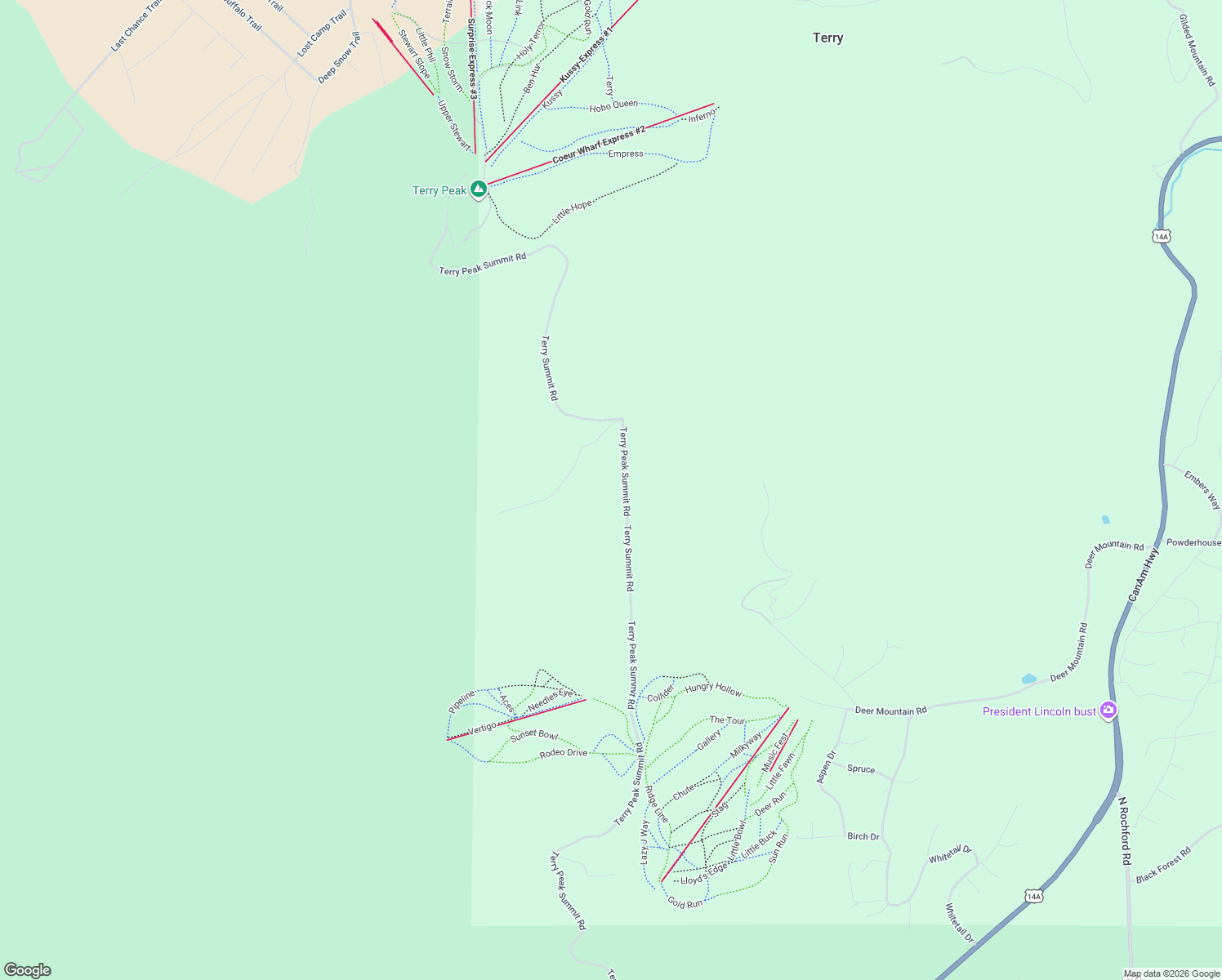 map of restaurants, bars, coffee shops, grocery stores, and more near in Terry