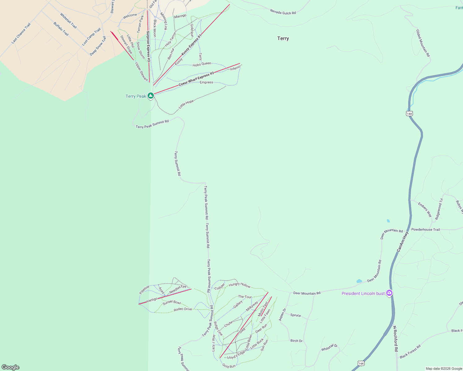 map of restaurants, bars, coffee shops, grocery stores, and more near in Terry