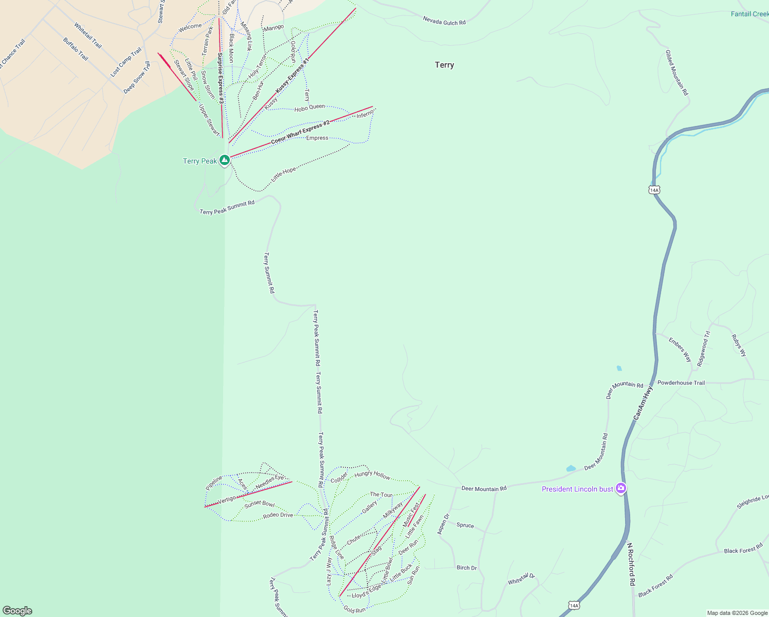 map of restaurants, bars, coffee shops, grocery stores, and more near in Terry