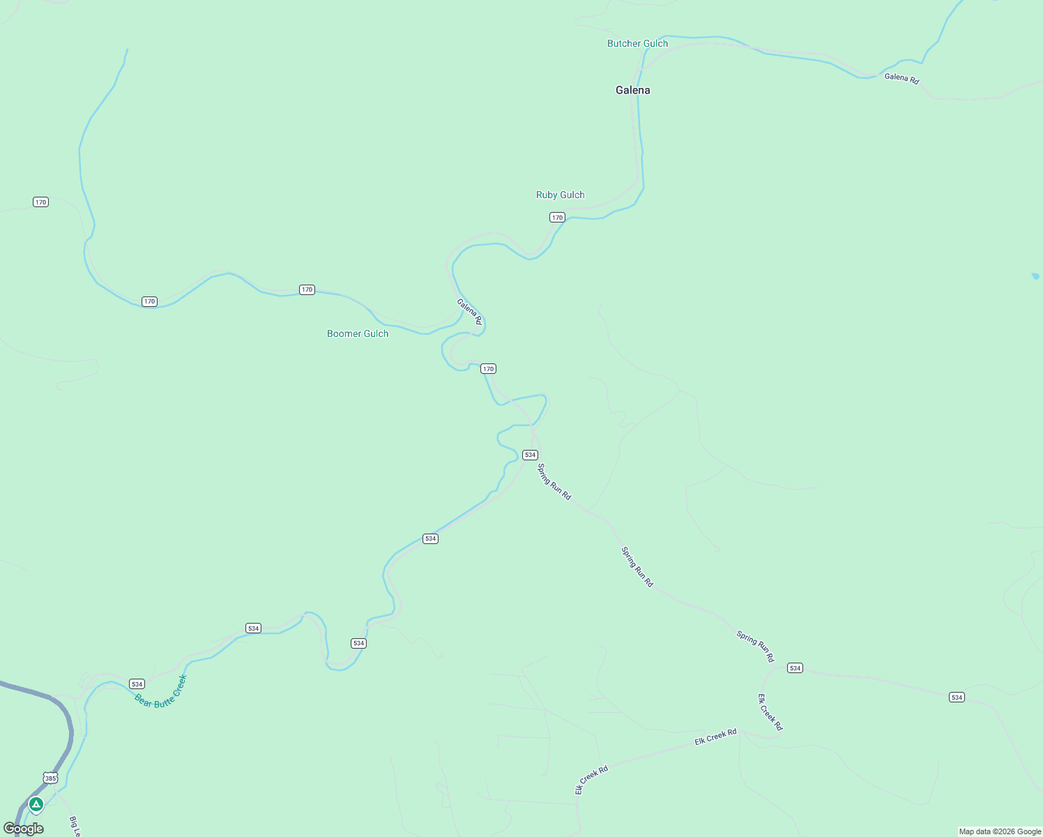 map of restaurants, bars, coffee shops, grocery stores, and more near 12011 Galena Road in Deadwood