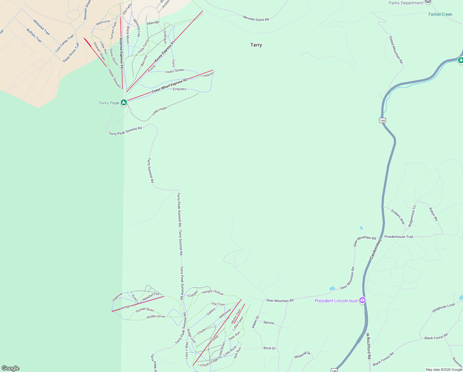 map of restaurants, bars, coffee shops, grocery stores, and more near in Terry