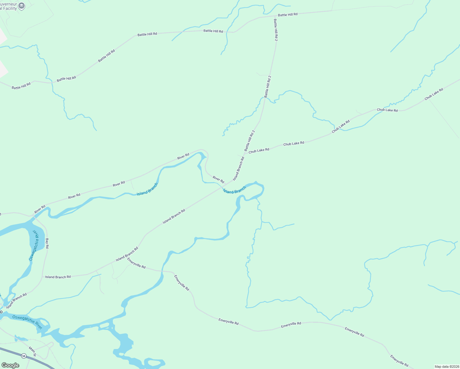 map of restaurants, bars, coffee shops, grocery stores, and more near 420 Island Branch Road in Gouverneur