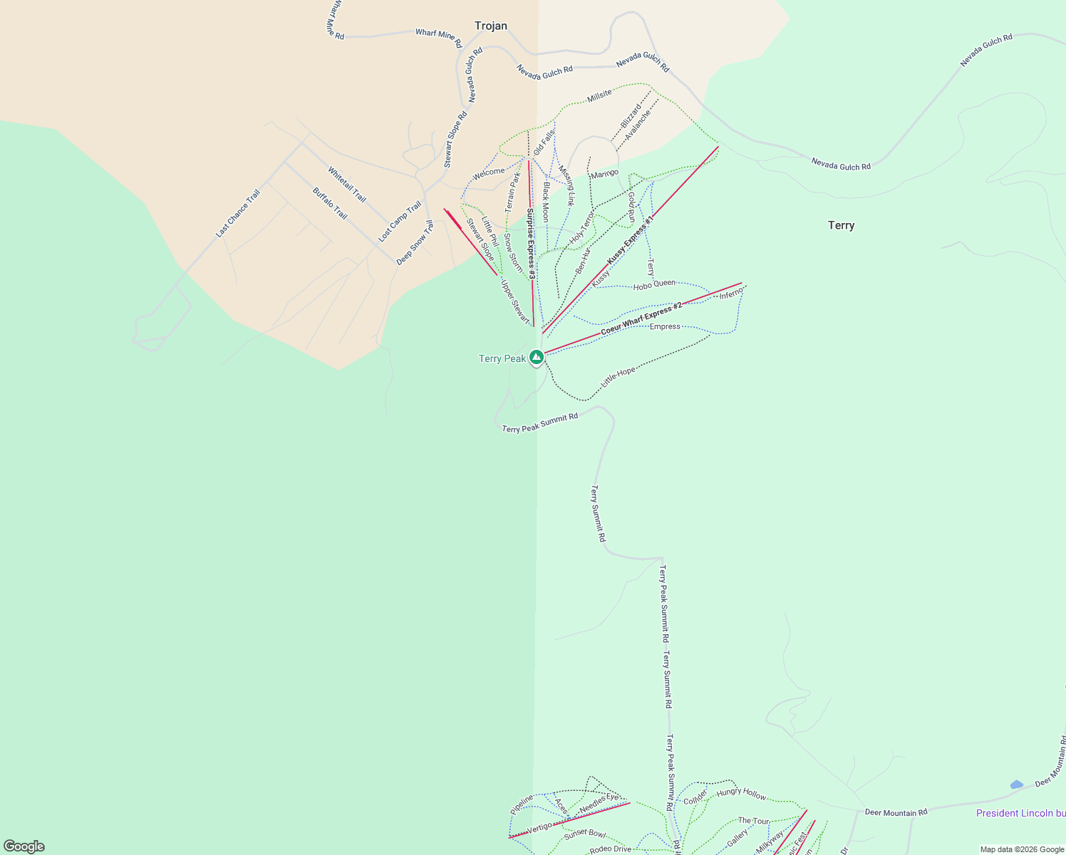 map of restaurants, bars, coffee shops, grocery stores, and more near in Terry