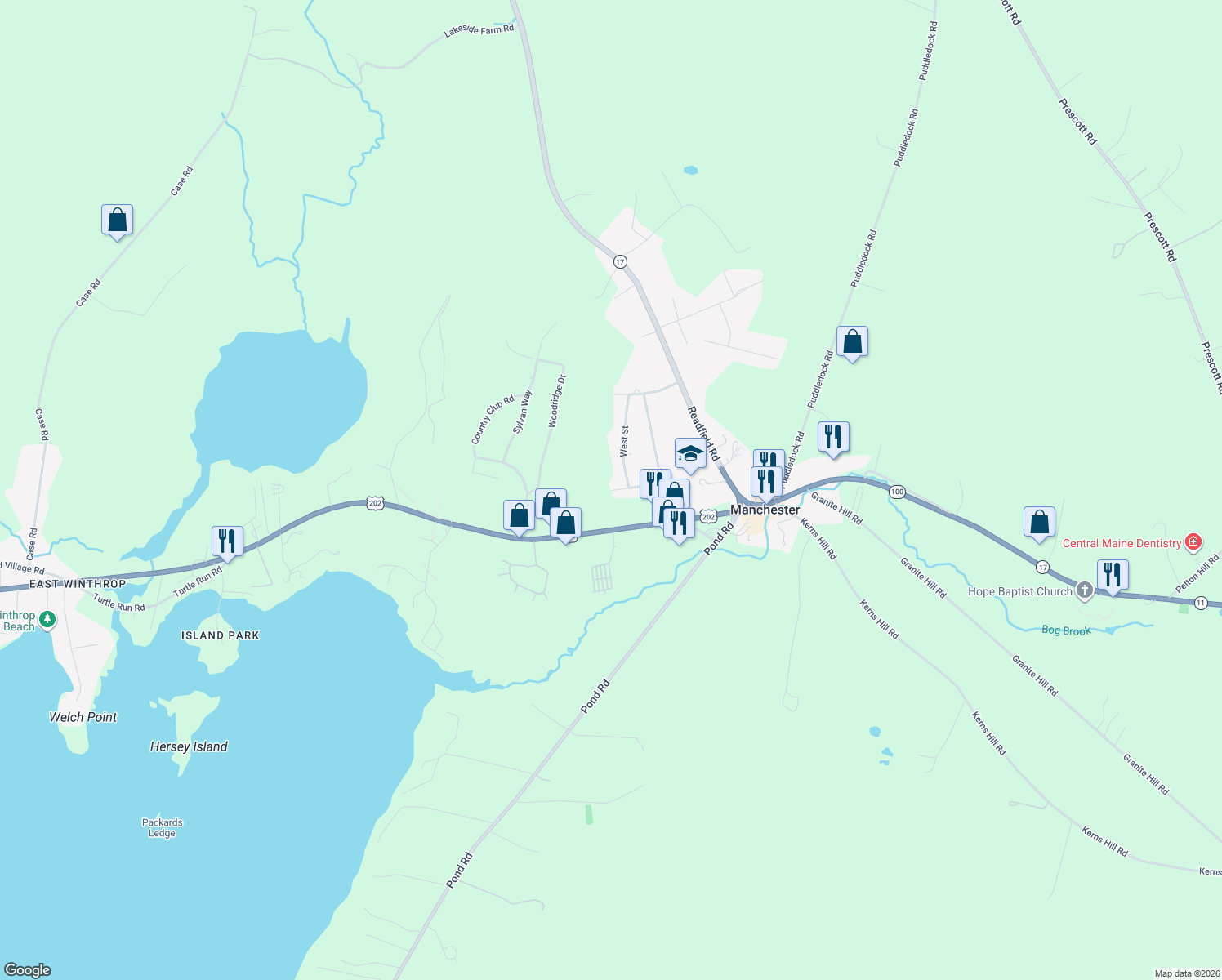 map of restaurants, bars, coffee shops, grocery stores, and more near 21 Cross Street in Manchester