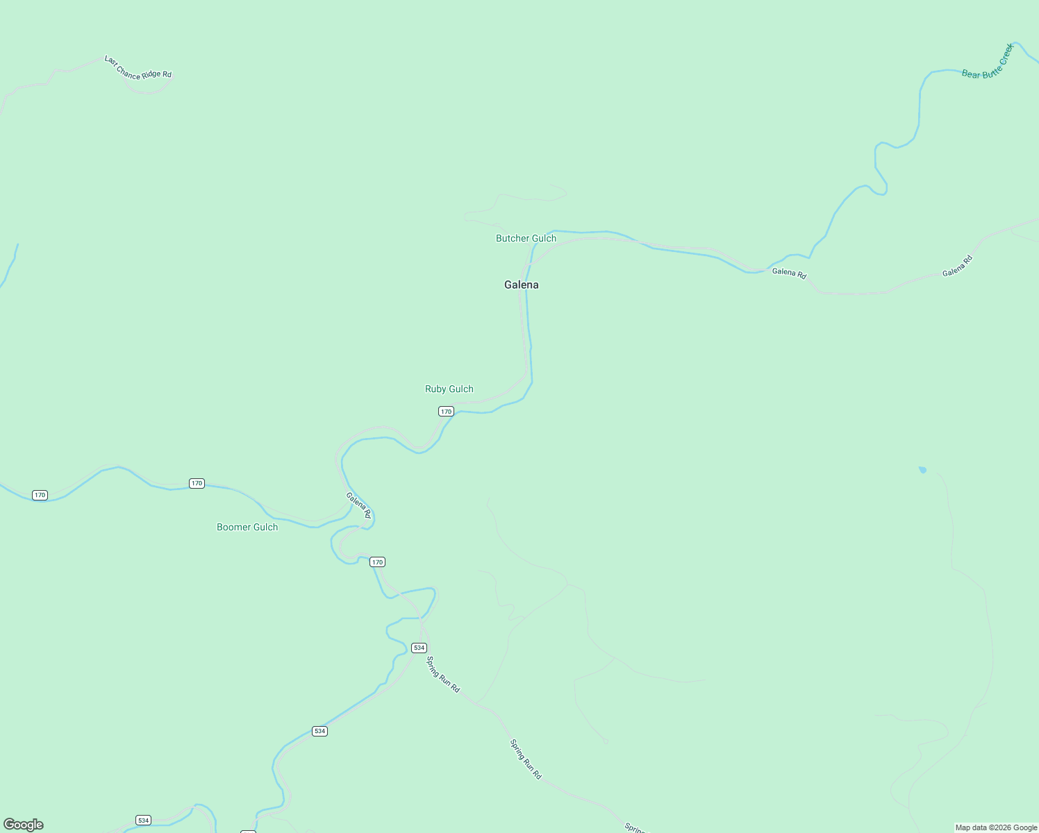 map of restaurants, bars, coffee shops, grocery stores, and more near Galena Road in Deadwood