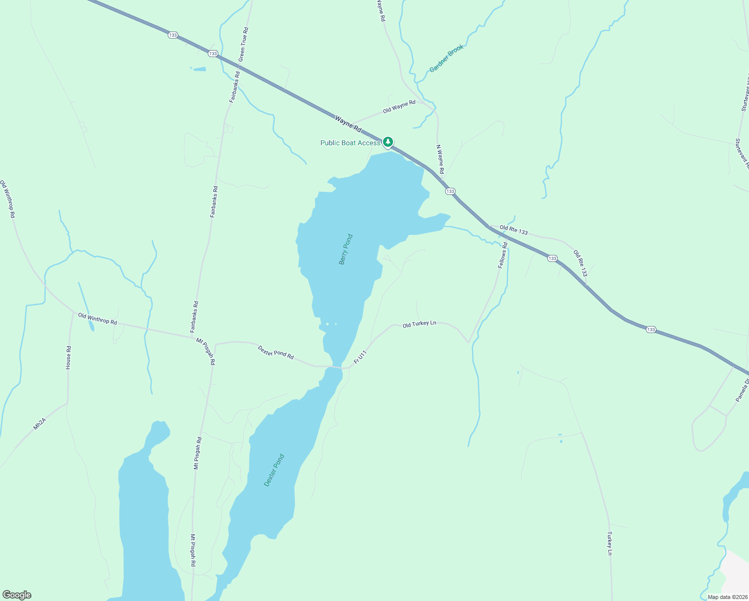 map of restaurants, bars, coffee shops, grocery stores, and more near 38 Woodland Road in Winthrop