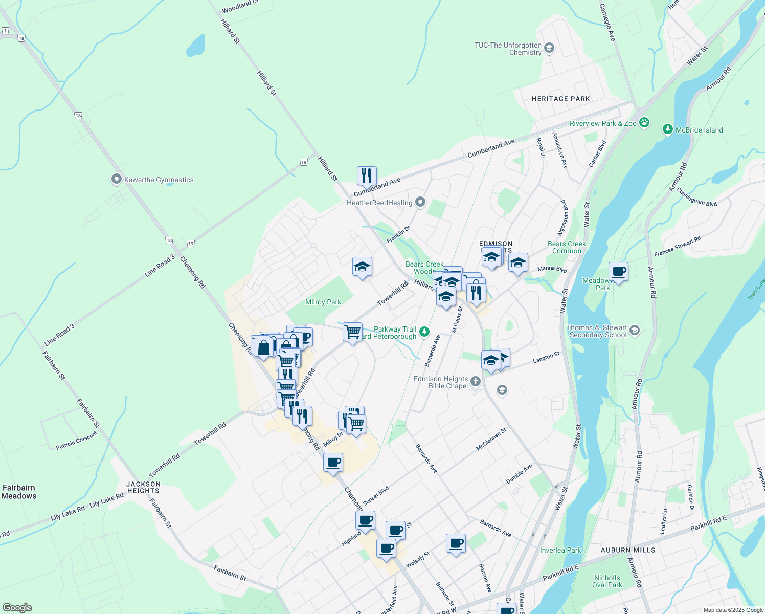 Car Parks Peterborough Map Car Parks Peterborough Map