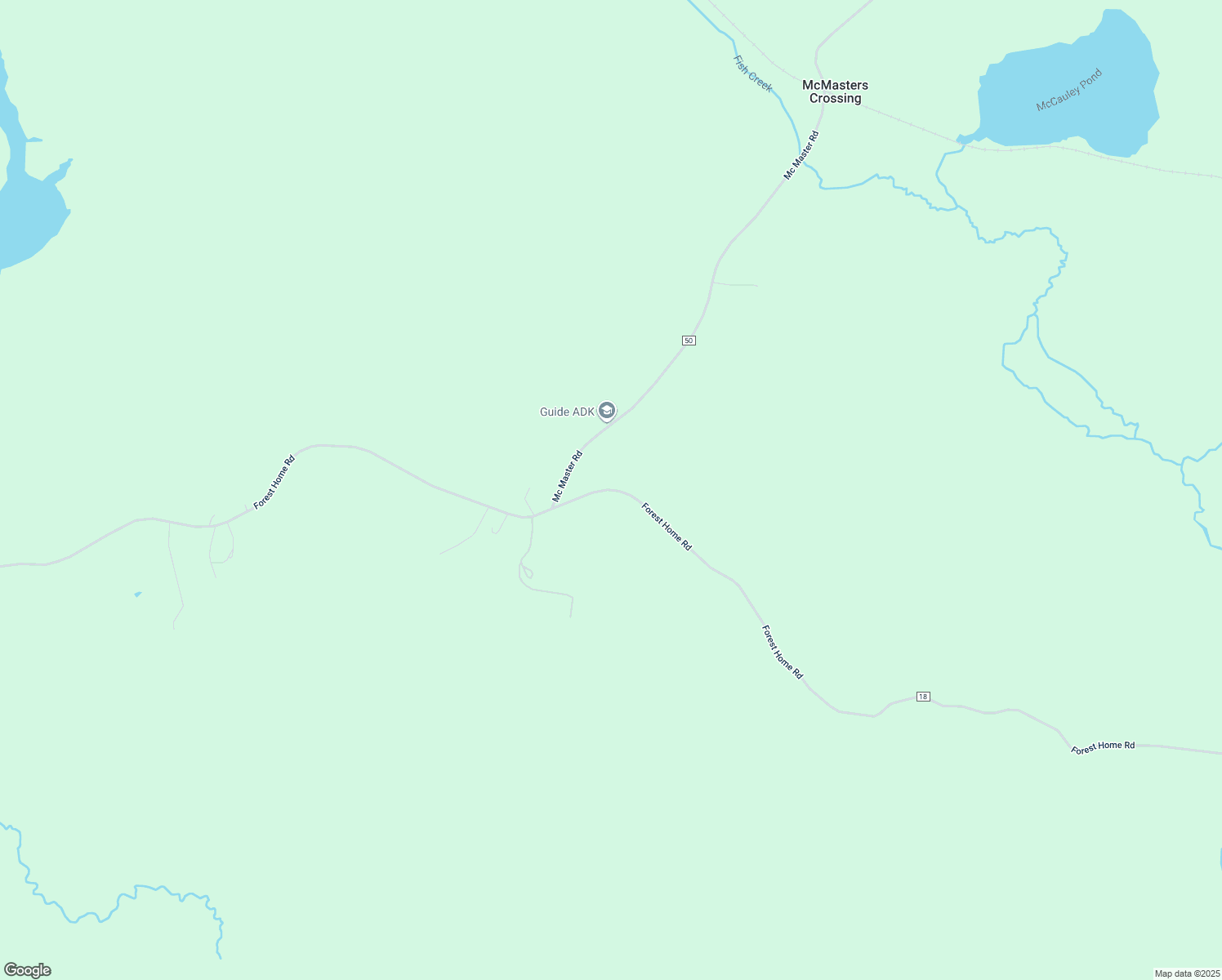 map of restaurants, bars, coffee shops, grocery stores, and more near Forest Home Road in Lake Clear