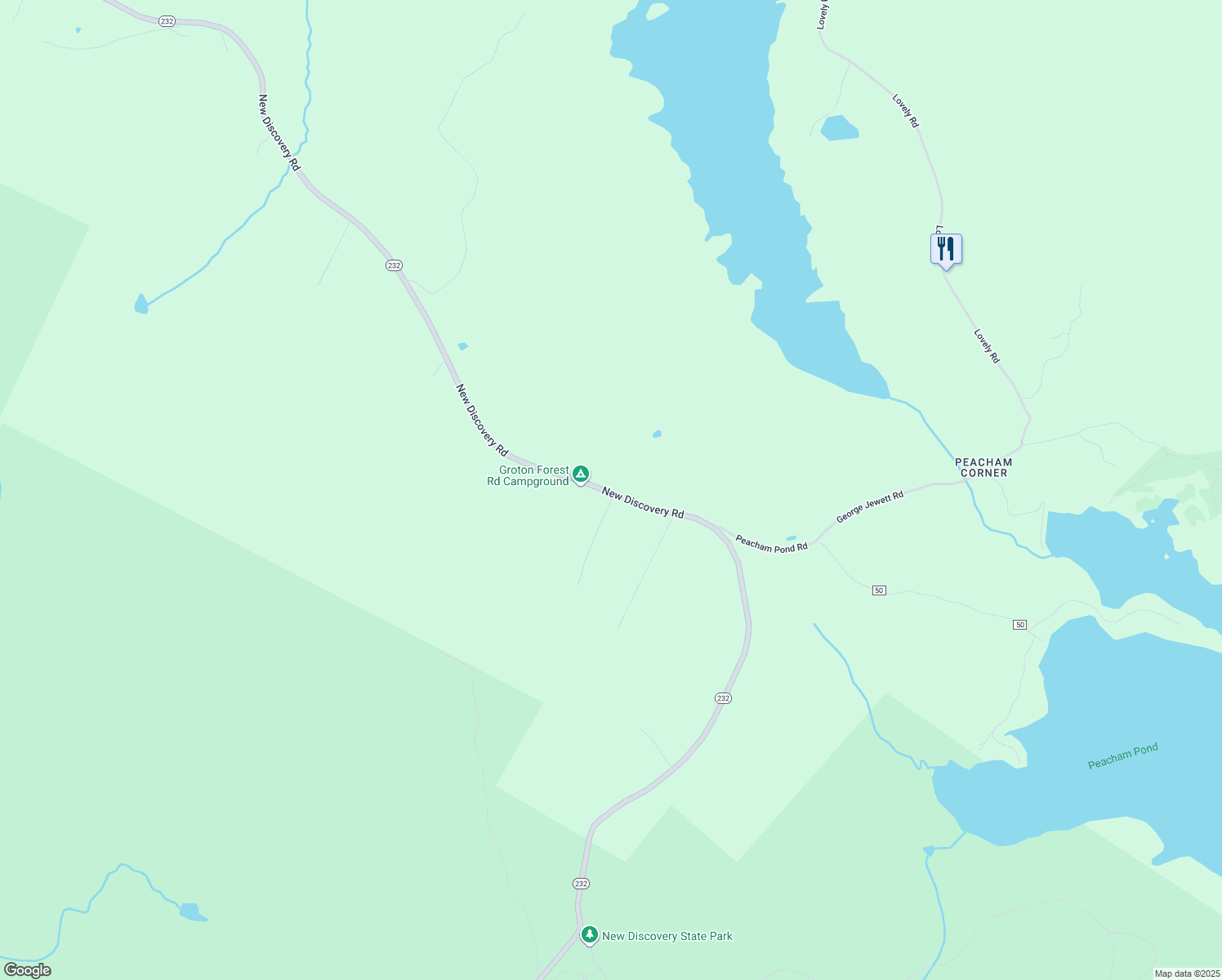 map of restaurants, bars, coffee shops, grocery stores, and more near 2731 Vermont 232 in Marshfield