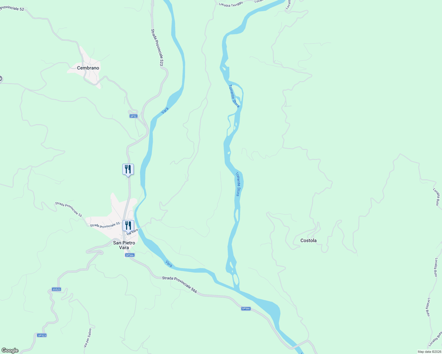 map of restaurants, bars, coffee shops, grocery stores, and more near in Province of La Spezia