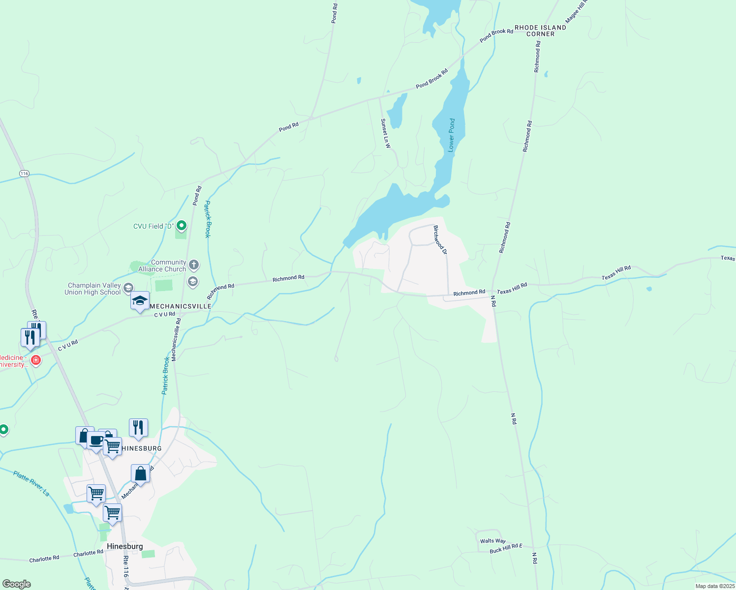 884 Richmond Road, Hinesburg VT Walk Score