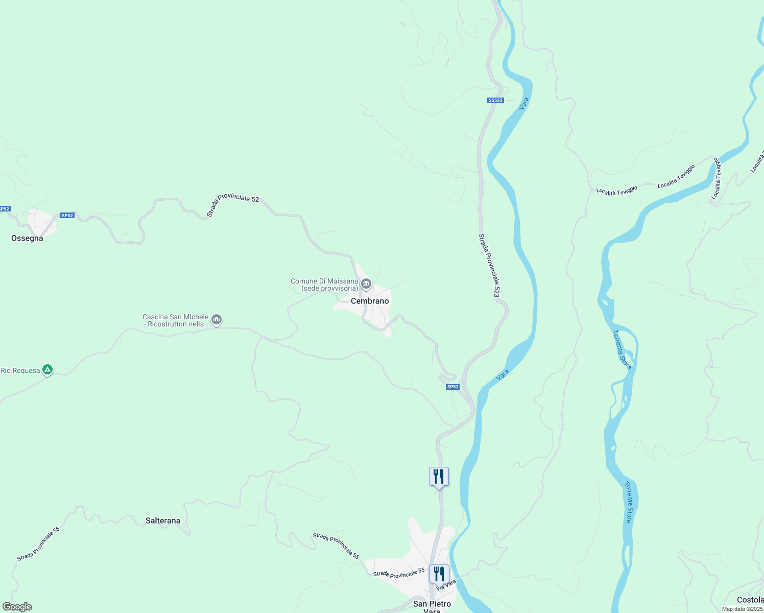 map of restaurants, bars, coffee shops, grocery stores, and more near 8 Piazza San Martino in Cembrano