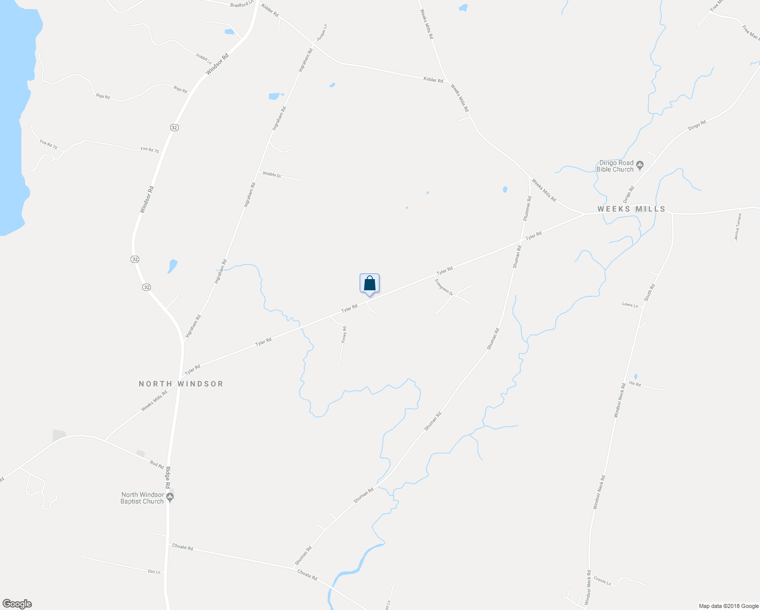 map of restaurants, bars, coffee shops, grocery stores, and more near 198 Tyler Road in China