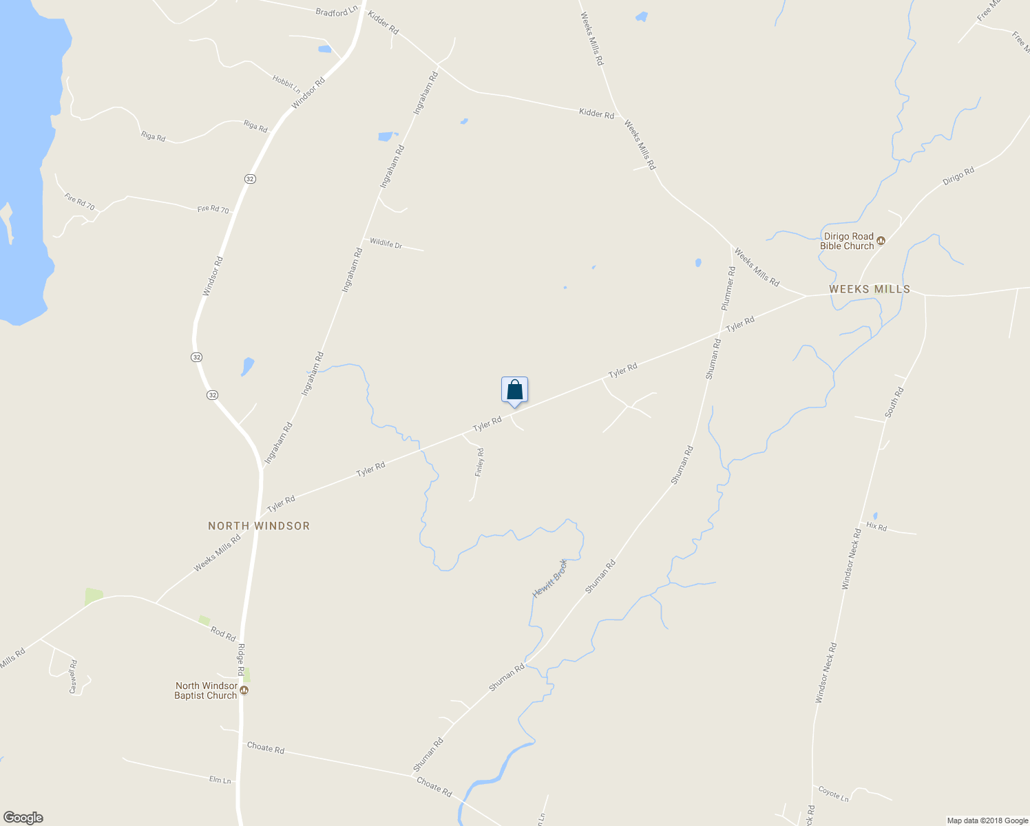 map of restaurants, bars, coffee shops, grocery stores, and more near 206 Tyler Road in China